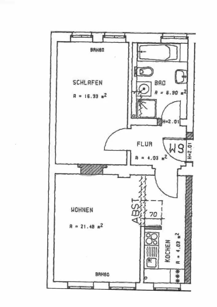 2 Zimmer Wohnung mit 53 m² in Erfurt – Bild 8