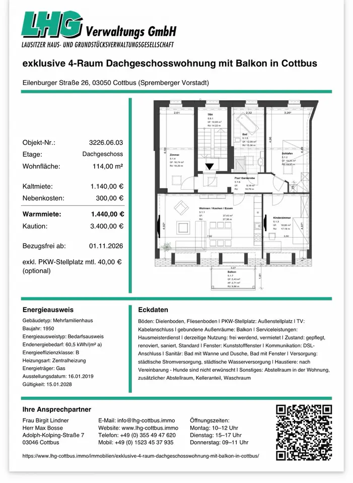 4 Zimmer Wohnung mit 114 m² in Cottbus – Bild 5