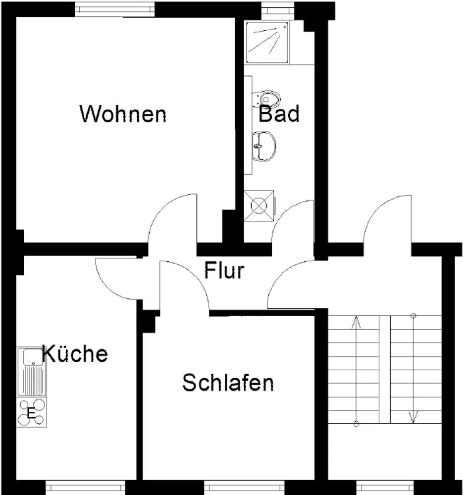 3 Zimmer Wohnung mit 51 m² in Herne – Bild 2
