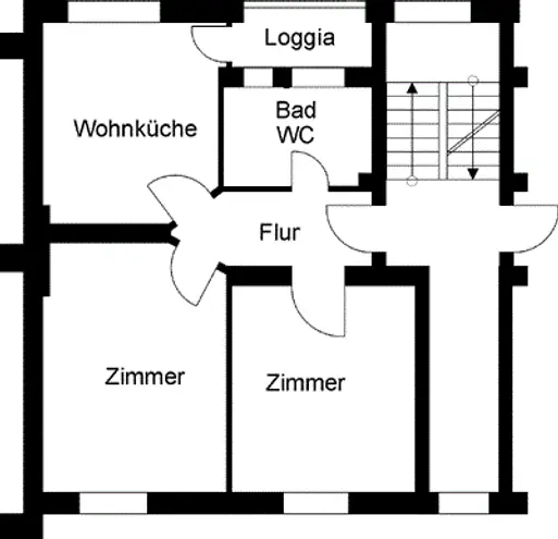 2 Zimmer Wohnung mit 55 m² in Wuppertal – Bild 2