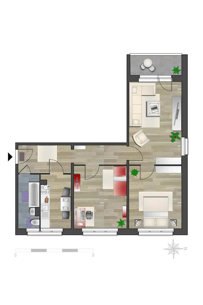 3 Zimmer Wohnung mit 70 m² in Chemnitz – Bild 5