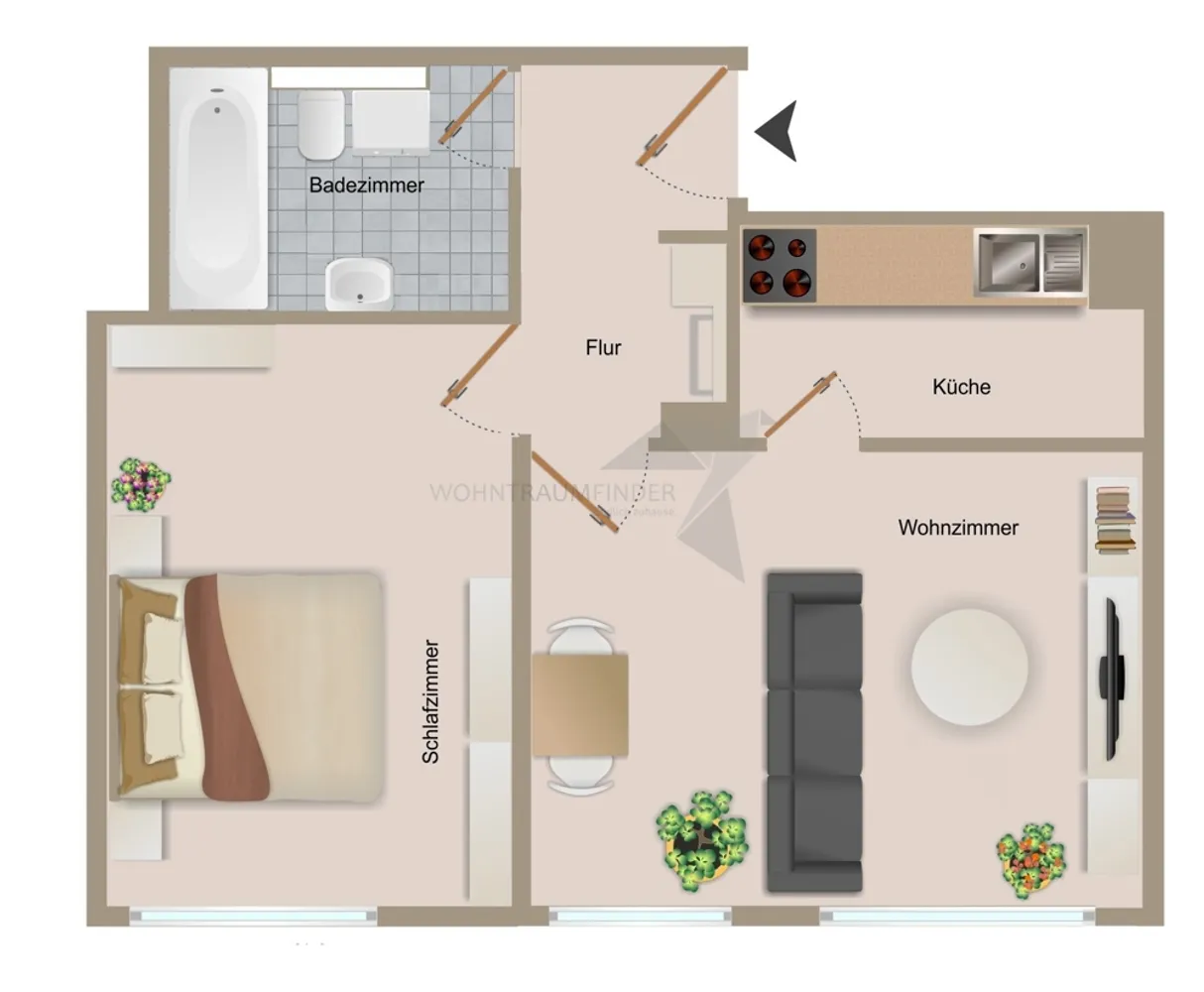2 Zimmer Wohnung mit 43 m² in Zwickau – Bild 10