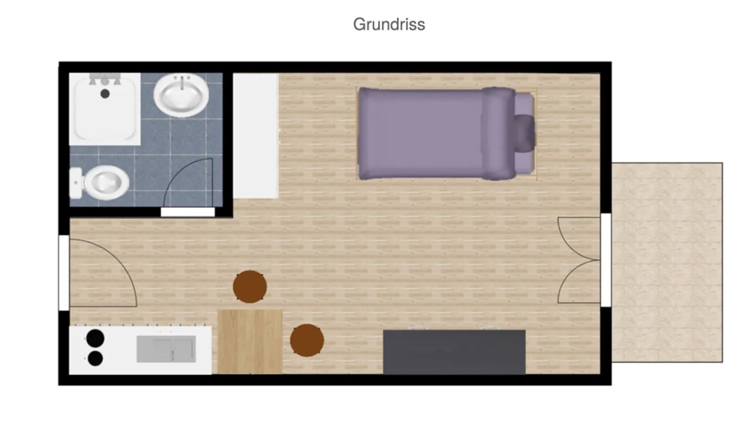 1 Zimmer Wohnung mit 22 m² in Passau – Bild 7