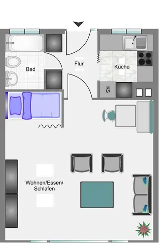 1 Zimmer Wohnung mit 40 m² in Wuppertal – Bild 8