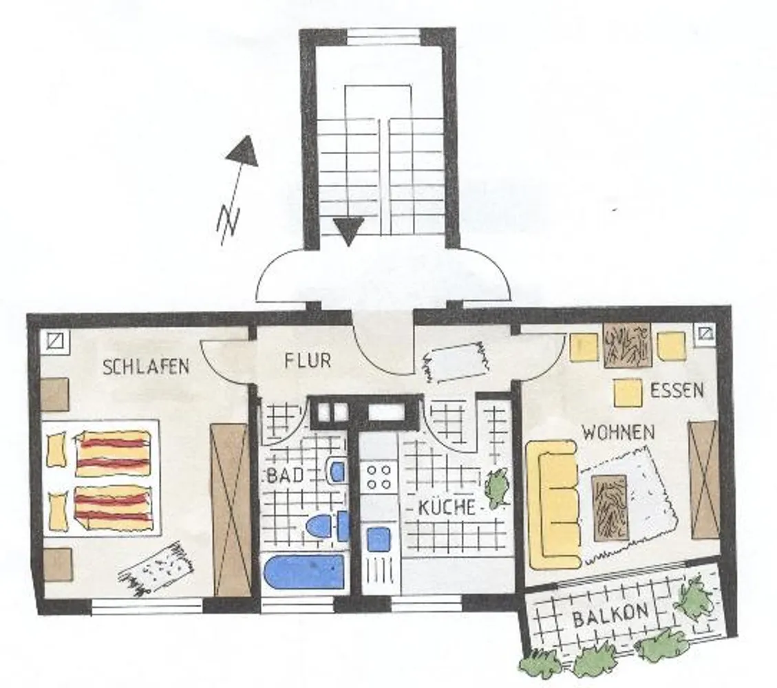 2 Zimmer Wohnung mit 49 m² in Pforzheim – Bild 6